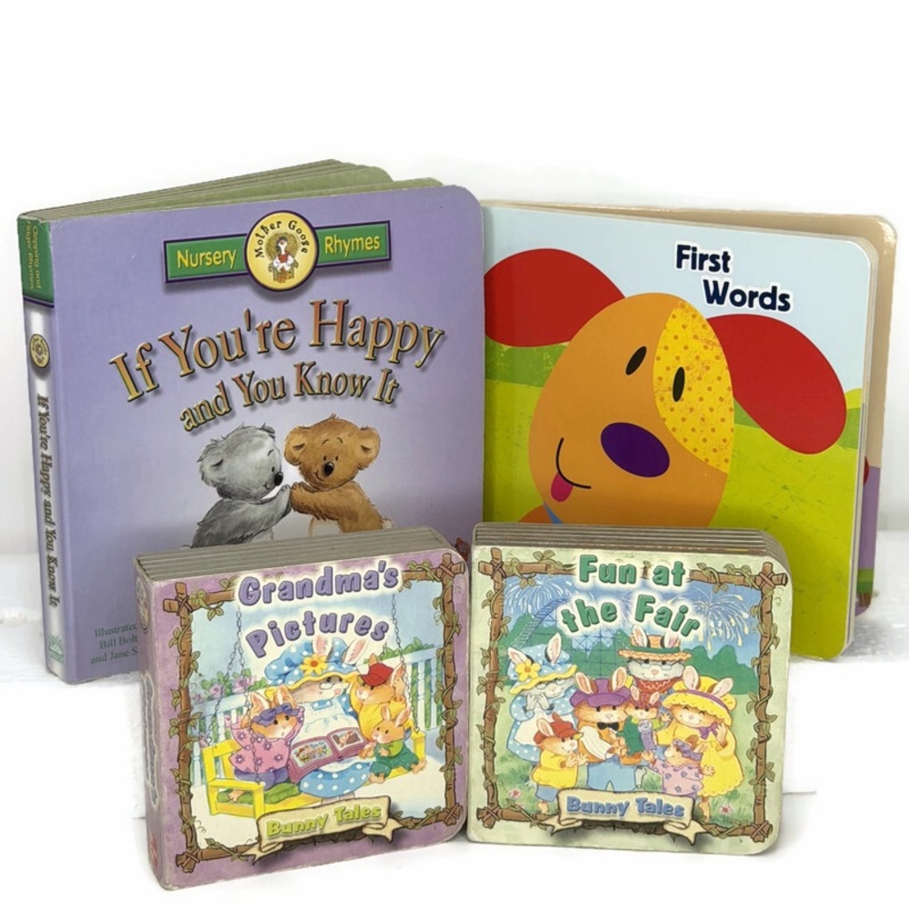 Lot of 4 Baby Mini Board Books Lot